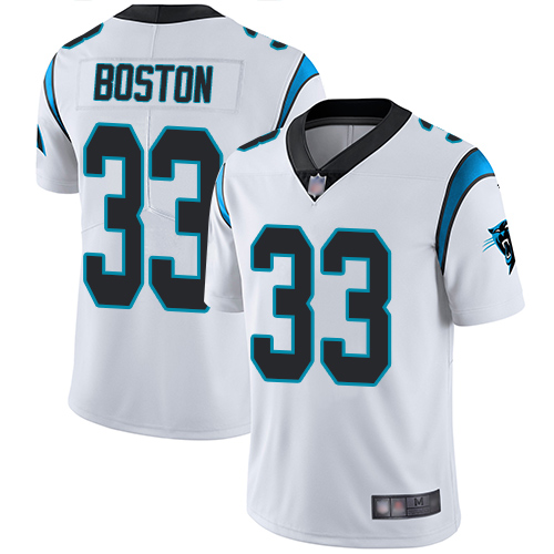 Carolina Panthers Limited White Men Tre Boston Road Jersey NFL Football 33 Vapor Untouchable